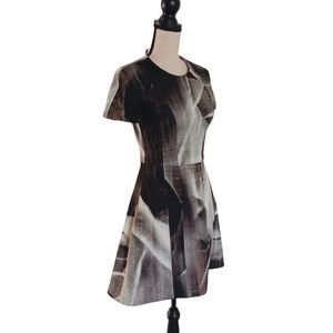 Alexis Abstract Print Fit & Flare Dress
